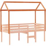 vidaXL Krov za dječji krevet voštano smeđi 217x85,5x154 cm borovina | shoptok.hr