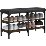  Klupa za cipele smeđa boja hrasta 82x32x47 cm konstruirano drvo | shoptok.hr