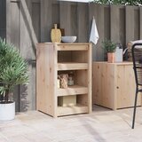 vidaXL Vanjski kuhinjski ormar 55x55x92 cm Masivno borovo drvo | shoptok.hr