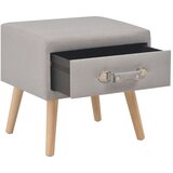 Maison Chic Nočna omarica - Nočna miza blago 40x35x40 cm siva, (21687050) Cene