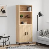 The Living Store Visoka komoda sonoma hrast 69,5x34x180 cm inženirski les - Visoka Omara, (21435428) Cene