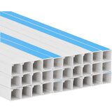 vidaXL Kanalice za kabele samoljepljive 20x20 mm 30 m PVC | shoptok.hr