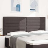  LED uzglavlje s tamnosmeđim dizajnom 100 cm tkanine | shoptok.hr