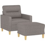  Fotelj s stolčkom za noge taupe 60 cm blago, (20910302) | Shoptok.si