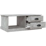 vidaXL Klubska mizica betonsko siva 90x50x35 cm inženirski les | Shoptok.si