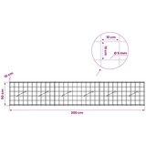  Gabion s žicom debljine 5 mm i mrežom 10x10 cm 300x10x50 cm | shoptok.hr