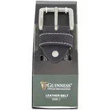 Muški kožni kaiš BT01 Guiness | crno-beli | poklon kutija | XL