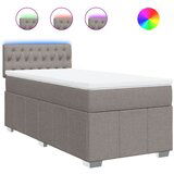 Maison Chic Box spring postelja - Vzmetna postelja z vzmetnico taupe 90x200 cm blago SL17620, (21884634) | Shoptok.si