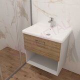 Kolpa San Kolpa ormarić sa umivaonikom i fiokom Evelin OUE II 65cm Gray/Oak 573880 | Eponuda.com