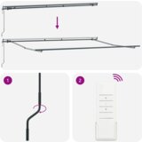 vidaXL Avtomatska retraktibilna tenda večbarvna črtasta 500x300 cm | Shoptok.si