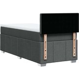 vidaXL Krevet s oprugama i madracem tamnosivi 90x200 cm od tkanine | shoptok.hr
