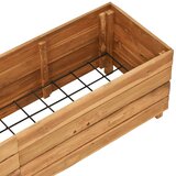  Povišena gredica 150 x 40 x 38 cm reciklirana tikovina i čelik | shoptok.hr