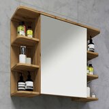 MID.YOU Omara Z Ogledalom Nilosi, Bela, Barva Hrasta | Shoptok.si