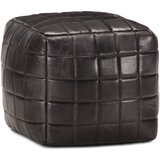  Tabure crni 40 x 40 x 40 cm od prave kozje kože | Eponuda.com