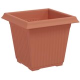  Kvadratna saksija za cvijeće 24 pcs Crvena cigla Plastika | Eponuda.com