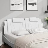 Jastuk za uzglavlje Viana bijeli 160 cm od umjetne kože | shoptok.hr