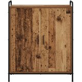  Ormar za cipele 76 x 36 5 x 93 cm Konstruirano drvo Staro drvo - Staro drvo 76 x 36 5 x 93 cm 4 etaže s vratima | shoptok.hr
