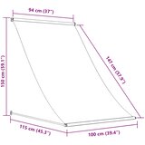 Tenda na uvlačenje 100 x 150 cm krem | shoptok.hr