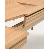 Kave Home Raztegljiva jedilna miza z dodatno ploščo v hrastovem dekorju 90x160 cm Lenon – | Shoptok.si
