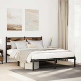  Metalni okvir kreveta bez madraca boja hrasta 150 x 200 cm Slike