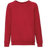 Fruit Of The Loom Czerwona bluza dziecięca Raglan Sweat | shoptok.hr