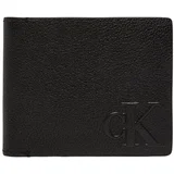 Calvin Klein Jeans Denarnice LOGO EMBOSS BIFOLD W/COIN K50K512594 Črna