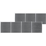 vidaXL Vrtna ograja WPC 1218x186 cm siva cene