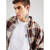 Iriedaily Majica 'Minican' svetlo siva / lila / temno rdeča / črna | Shoptok.si