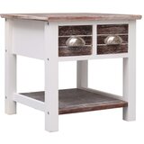 The Living Store Stranska mizica rjava 40x40x40 cm les pavlovnije - Stranska Mizica, (21573394) Cene