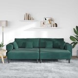 SOFA 3 pcs Tamnozelena 250 x 188 x 76 cm Baršun | shoptok.hr