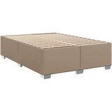  s oprugama i madrac cappuccino 140x190cm od umjetne kože | shoptok.hr