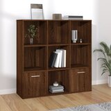 Furnova Knjižna omara rjav hrast 98x30x98 cm, (21932737) Cene