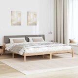  Okvir kreveta Smeđa i taupe 200 x 200 cm Masivna borovina | shoptok.hr