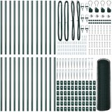  Heksagonalna ograda s stubom 50 x 0,4 m Čelik premazan PVC-om | shoptok.hr