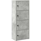  Regal za knjige boja betona 40x24x102 cm konstruirano drvo | shoptok.hr