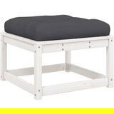 vidaXL 5-dijelni set vrtnih sofa s jastucima bijeli masivna borovina | shoptok.hr