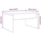  Stol za kavu staro drvo 68 x 50 x 38 cm od iverice | shoptok.hr