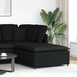  Modularni kauč s podnožjem, crni 100x100x48 cm Cijene