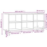 TV ormarić bijeli 103,5 x 30 x 50 cm od konstruiranog drva | shoptok.hr