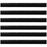 vidaXL Skrbniki za vrata z vijaki 6 pcs Črna 100 cm | Shoptok.si