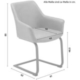 Bessagi Home nihajni stol pria, temno siva, mikrovlakna | Shoptok.si