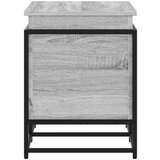 vidaXL Škatla s pokrovom siva sonoma 80x40x51,5 cm inženirski les | Shoptok.si