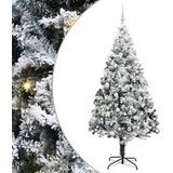 vidaXL Umjetno božićno drvce s 300 LED svjetlima Zelena 210 x 135 cm | shoptok.hr