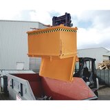 eurokraft pro Zabojnik s preklopnim dnom SB, prostornina 2 m³, nosilnost 2000 kg, rumeno oranžne barve | Shoptok.si