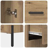 vidaXL Highboard Umjetnički hrast 69,5 x 34 x 180 cm Konstruirano drvo | shoptok.hr