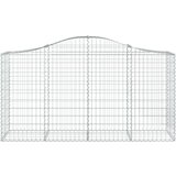  Lučne gabionske košare 20kom 200x50x100/120cm pocinčano željezo | shoptok.hr