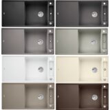 Blanco sudoper AXIA III XL 6 S InFino SILGRANIT BOJA KAVE, daska staklo, s dalj. upr. | shoptok.hr