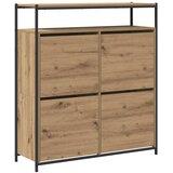 vidaXL Omara za čevlje artisan hrast 100 x 34 x 112 cm Konstruiran les, (5000044822) | Shoptok.si