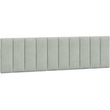  Jastuk za uzglavlje Hanko svjetlosivi 183 cm baršunasti - Svjetlosiva 183 cm 1 | shoptok.hr
