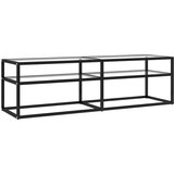 Maison Chic TV omarica - TV enota - Televizijska omarica prozorna 140x40x40,5 cm kaljeno steklo, (21702411) | Shoptok.si